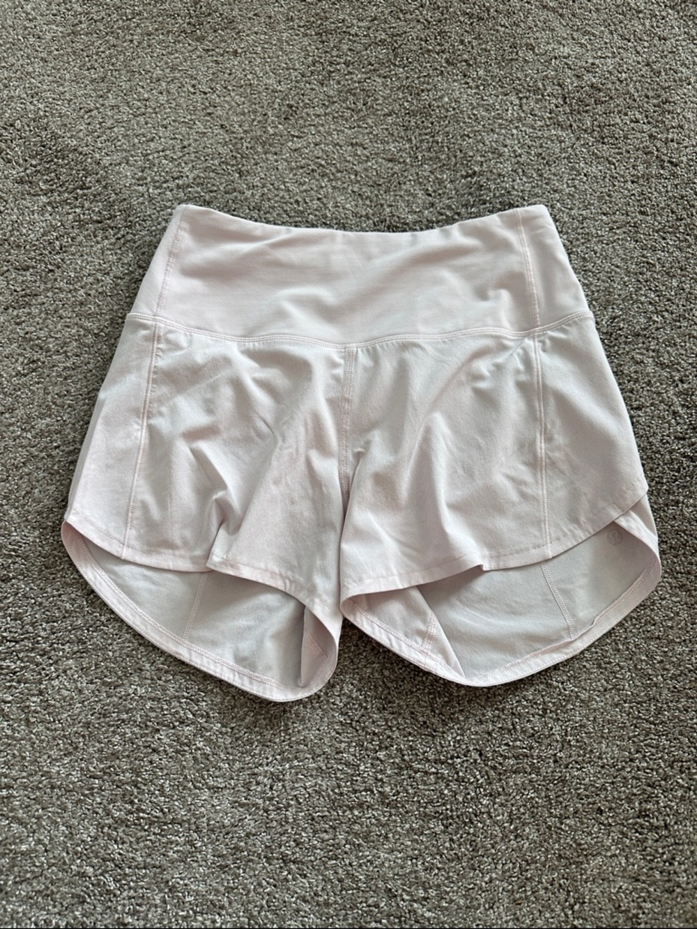 lululemon athletica Pale Pink High-Rise Speed Up Shorts